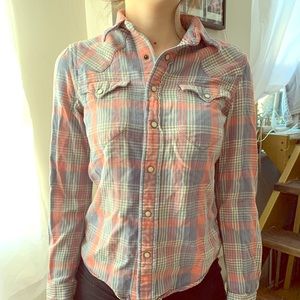 Double RL (Ralph Lauren) Plaid Western Work Shirt